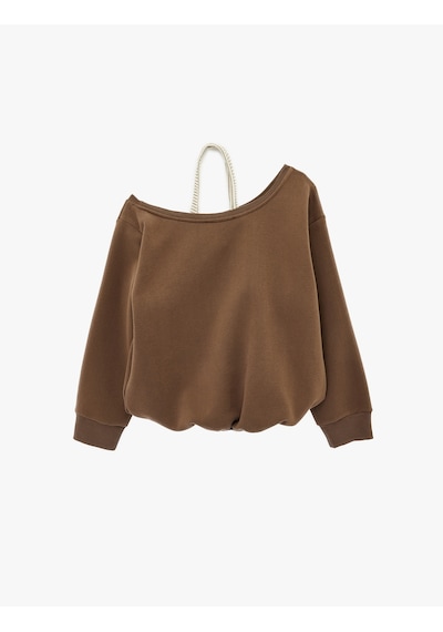 Koton Üç İplik Şardonlu Uzun Kollu Baskılı Halter Yaka Sweatshirt Kahverengi 6sal10380ık Kahve Koton Üç İplik Şardonlu Uzun Kollu Baskılı Halter Yaka Sweatshirt Kahverengi 6sal10380ık Kahve
