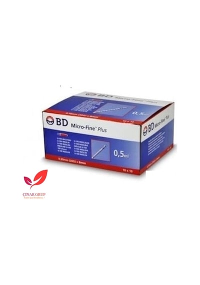 (100'Lu 2 Kutu) 0.5 Ml Bd Micro-Fine Plus İnsülin Enjektörü