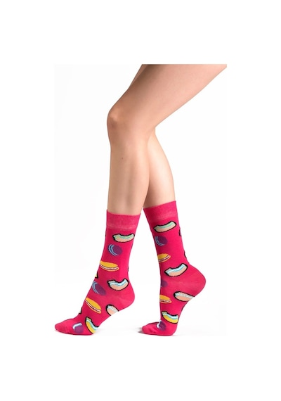 Ozzy Socks Macaron Desenli Çorap Çok Renkli
