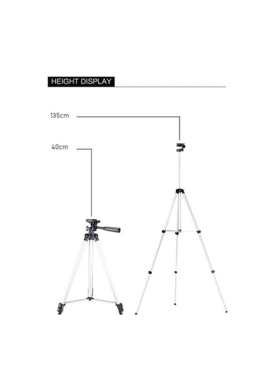 Telefonlar Için Tripod 135Cm Telefon Tutucu