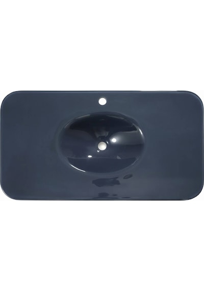 Badella - Duru Cam Lavabo Antrasit 120 58 - Mz-312- Antrasit