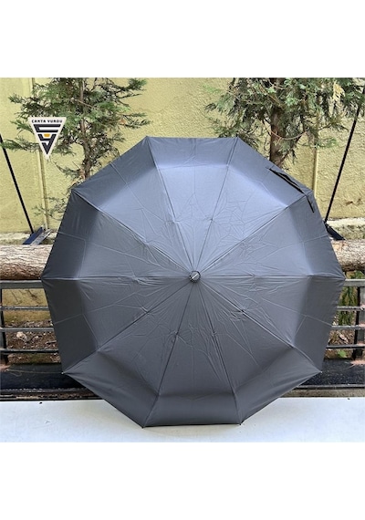 Marlux Rainwalker Tam Otomatik 10 Telli Şemsiye Düz Siyah Siyah