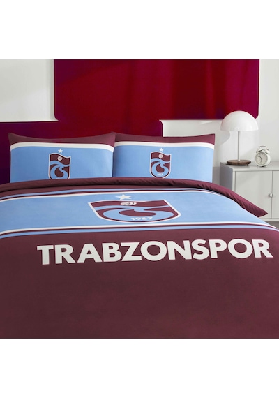 Taç Lisanslı Trabzonspor Arma Pamuk Çift Kişilik Nevresim Takımı 000000001000051937 Çok Renkli