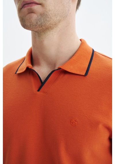 AR-MA Arma Erkek Regular Fit Basic % 100 Pamuk Pike Polo Yaka Tişört Y29374353802 Pembe