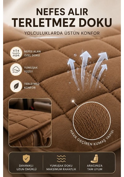 Araç İçi Soft-kaymaz Taban Cepli Terletmez Araç Oto Minder Seti 85544542