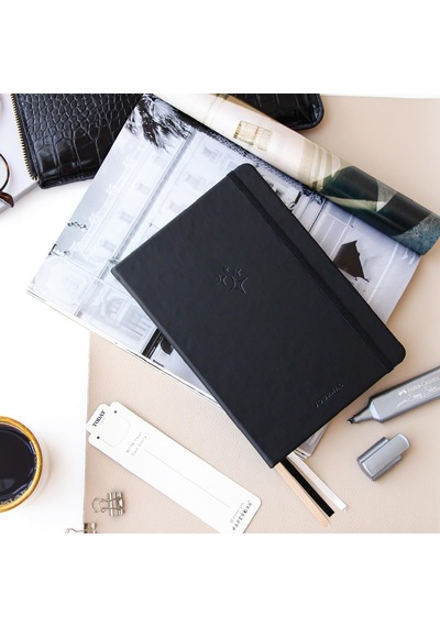 A5 Bullet Journal Noktalı Defter 140 Gr. 80 Yaprak Deep Charcoal Genel