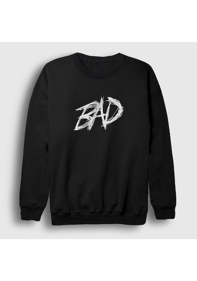 Presmono Unisex Bad Xxxtentacion Sweatshirt Siyah