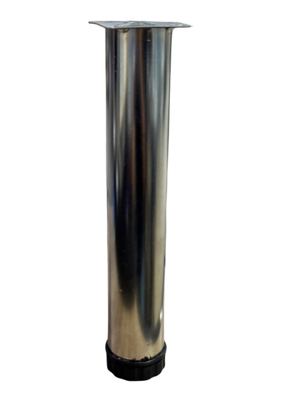 Cateksss Tablalı Ayarlı Metal Dolap Tezgah Baza Sehpa Koltuk Kanepe Ayağı Krom Çap:51 Mm 35 Cm - 30 Lu Paket
