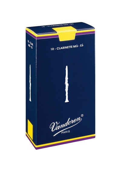 Vandoren Cr1125 Traditional Eb Klarnet Kamışı No: 2.5 Başlangıç/eğitim - 10'lu Kutu Yeni Başlayanlar İçin Esnek Yapı Ve Dengeli Üfleme Tepkisi