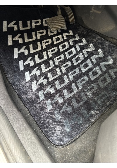 Lüx Oto Halı Paspas Desenli Yıkanabilir Unıversal Her Araca Uyumlu Kupon Siyah