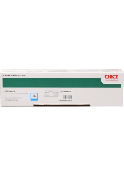 Okı C801/C821 Toner(44643007) Mavi Toner 7300 Sayfa