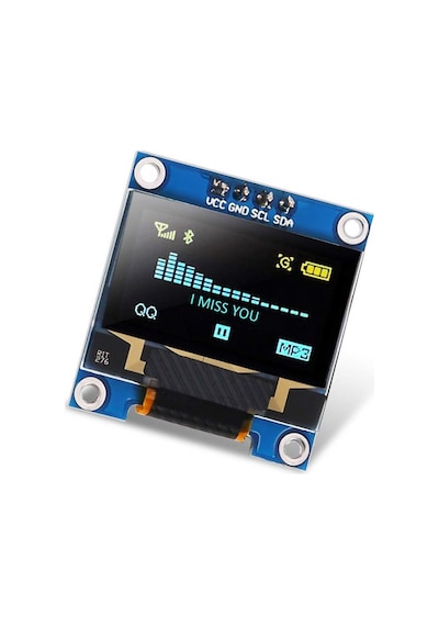 0.96" Mavi Oled Lcd Modül 128 x 64 Pixel IIC I2C Seri 0.96” Ekran Göstergesi