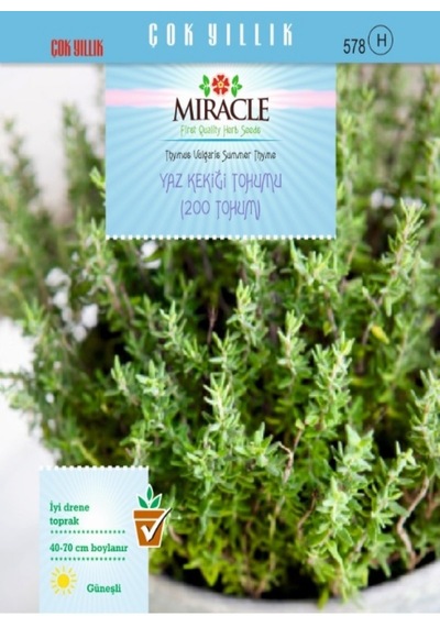 Miracle Yaz Kekiği Tohumu 200 Tohum