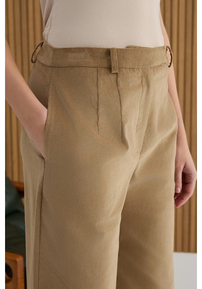 Aker Camel Kadife Pantolon Camel Camel