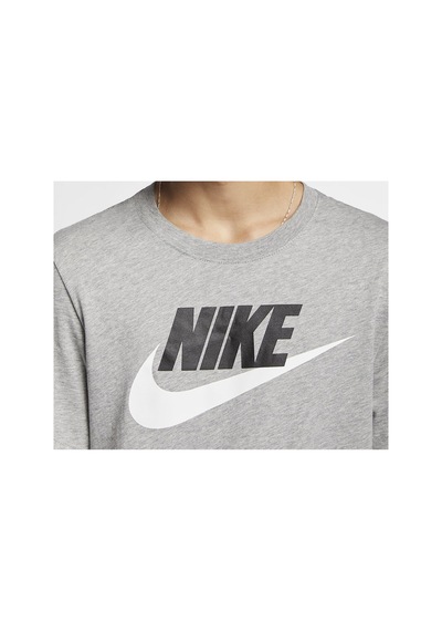 Nike M Nsw Tee Icon Futura Erkek Günlük Tişört Grey Grey