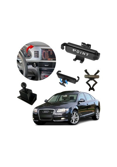 Audi A6 Araca Özel Cep Telefon Tutacağı Robotik Oynar Başlıklı 2005 - 2011 Arası Profesyonel Ürün