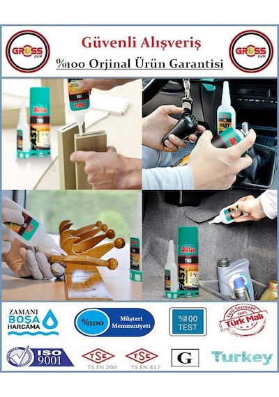 Akfix 705 Profesyonel Hızlı Yapıştırıcı - 200ml