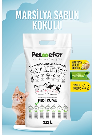 Petefor Marsilya Sabunlu Kedi Kumu 20 L