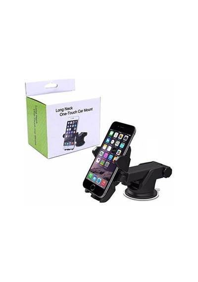 Long Neck One Touch Car Mount Araç İçi Telefonu Tutucu 5324 Siyah