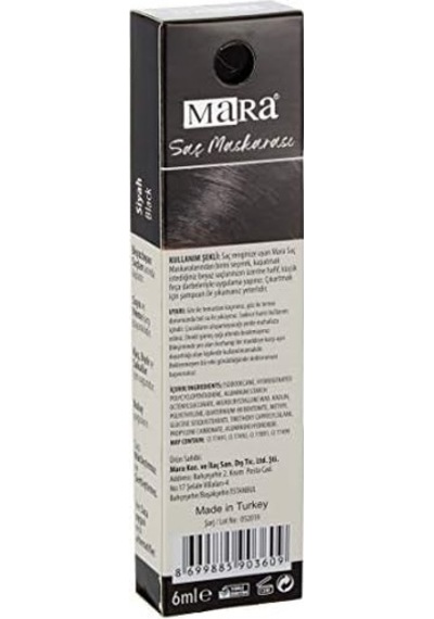 Mara Kozmetik Saç Maskarası Siyah 1 Paket 1 X 250 G 4 Paketi