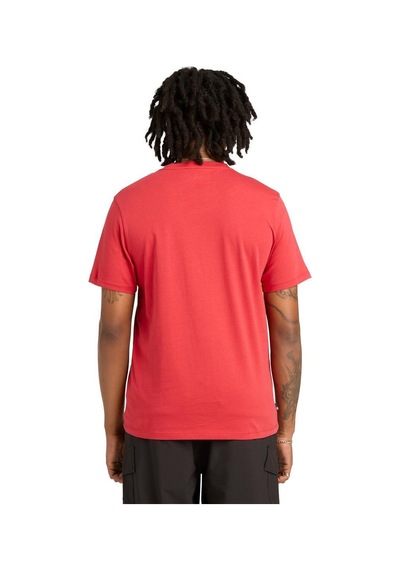 Timberland Kennebec River Linear Logo Erkek T-shirt-32654 Kırmızı