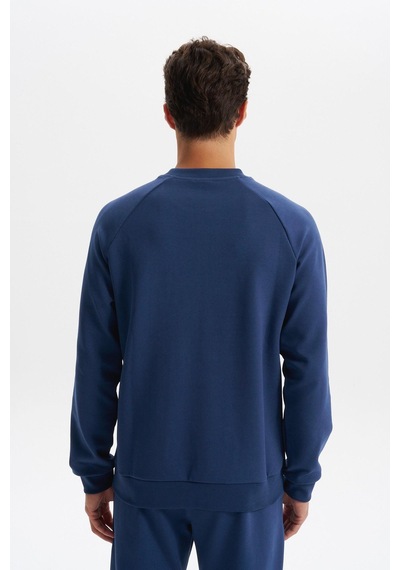AR-MA Arma Erkek Slim Fit Scuba Interlok Bisiklet Yaka Sweatshirt Ön Sol Fermuarlı Cepli, Sol Kolda Etiketli K30124685402 İndigo-i1 AR-MA Arma Erkek Slim Fit Scuba Interlok Bisiklet Yaka Sweatshirt Ön Sol Fermuarlı Cepli, Sol Kolda Etiketli K30124685402 İndigo-i1