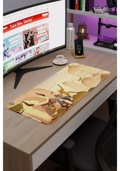 Avatar Son Hava Bükücü Dikişli Kauçuk Oyuncu Mousepad V3 - 70x30 Xl Gaming Mouse Pad