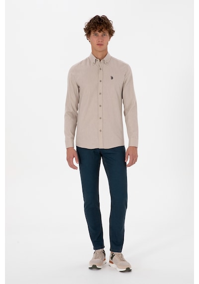 U.S. Polo Assn. Erkek Koyu Mavi Slim Fit Petrol Jean Pantolon 50317446-VR102