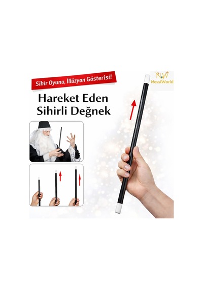Hareket Eden Sihirli Değnek Çubuk 24 Cm 3+