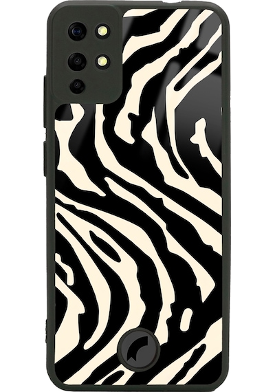 Reeder S19 Max Zebra Tasarımlı Glossy Telefon Kılıfı Çok Renkli