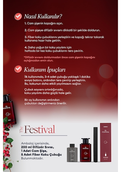 Şık Ve Dekoratif, Çubuklu Oda Kokusu - Difüzör Kundal Scent Of Moment Diffuser 200ml Festival Meyveli 61190872