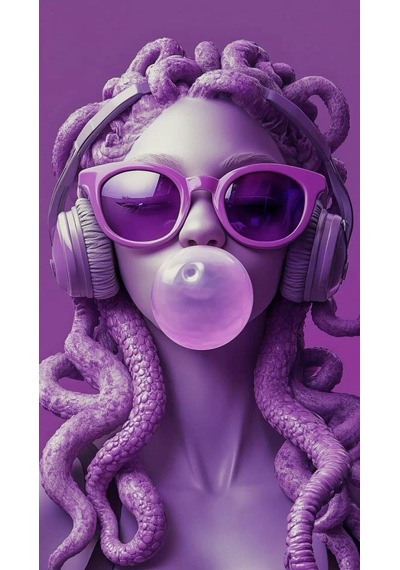 Modern Sanat Medusa Duvar Salon Güzellik Salonu Ofis Dükkan Dekarasyon Kanvas Tablo