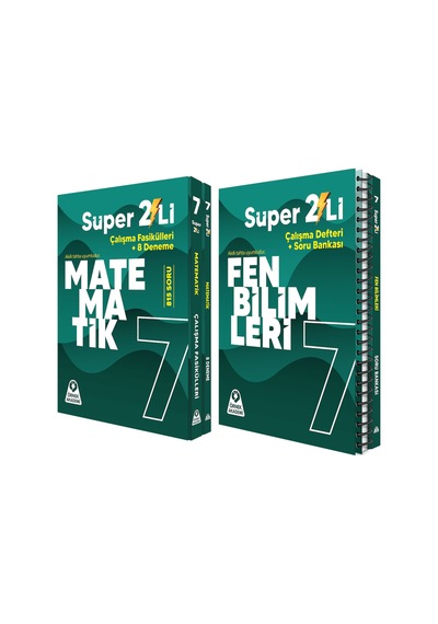 Örnek Akademi 7.sınıf Süper İkili Matematik Ve Fen Bilimleri Seti 2 Kitap