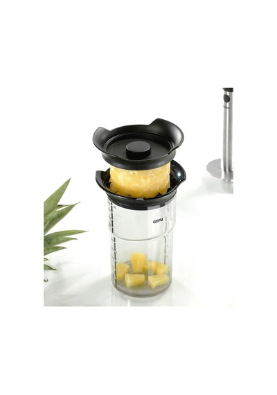 Gefu 13550 Professional Plus Ananas Kesici, Bıçak Ve Soyucu Seti, Ananas İçin, Paslanmaz Çelik, Hazneli Kesici Diğer