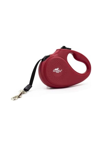 Doggie Otomatik Uzatma Tasması Master Kırmızı Xs-12 Kg 3 Mt Kırmızı