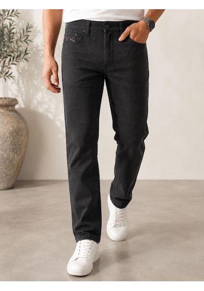 Classics Men Captiva Regular Fit Likralı Erkek Desen Jean Pantolon 7733 Siyah