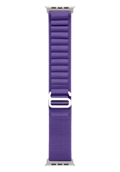 Watch Ultra 49mm Uyumlu Krd-74 Hasır Kordon Lumena Mor