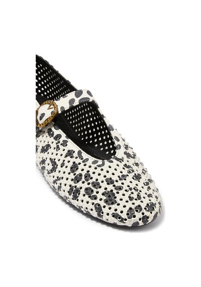 Kurt Geiger Mayfair Ballet Flats Deri Şık Kadın Babet Ayakkabı Çok Renkli