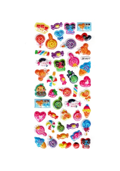 Işıltılı Sticker Kabartmalı Stiker Defter Planlayıcı Etiket Dfh017 -18x9cm - Şeker