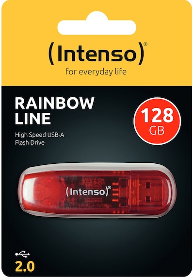 Intenso Rainbow Line 3502491 128 GB USB 2.0 Flash Bellek