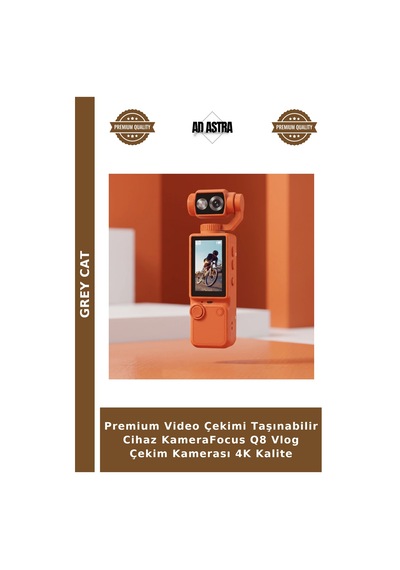 Premium Video Çekimi Taşınabilir Cihaz Kamerafocus Q8 Vlog Çekim Kamerası 4k Kalite