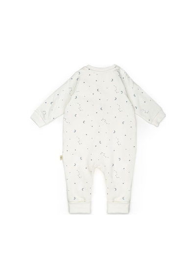 Babycosy Organic Wear Bebek Uzun Kollu Tulum %100 Organik Pamuk - Yenidoğan - Csy8032 Ecru