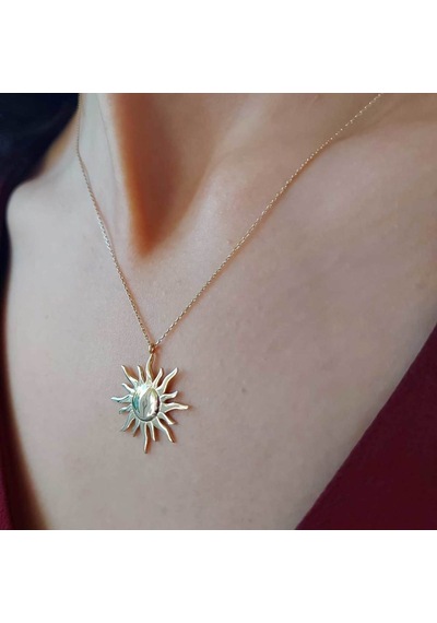 Altınbeyi Güneş Kolye 14 Ayar Altın 2.35 Gram