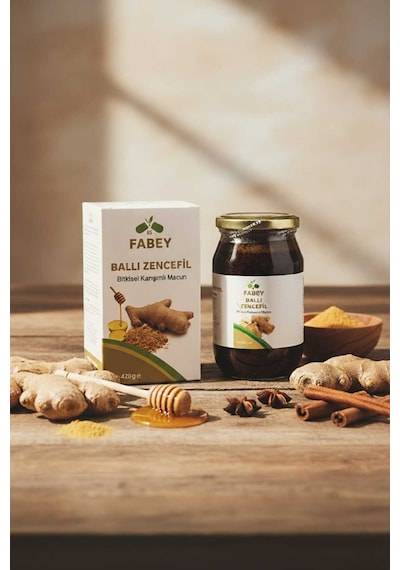 Esfabey Ballı Zencefilli Bitkisel Karışımlı Macun 420gr