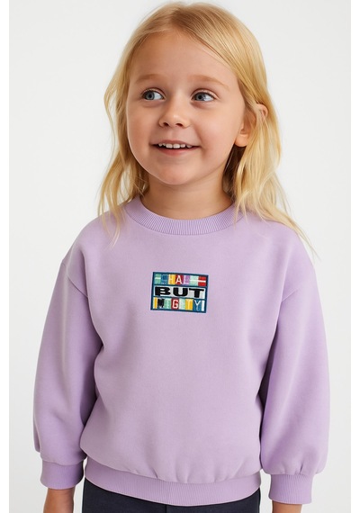 Kız Çocuk Sweatshirt Mor