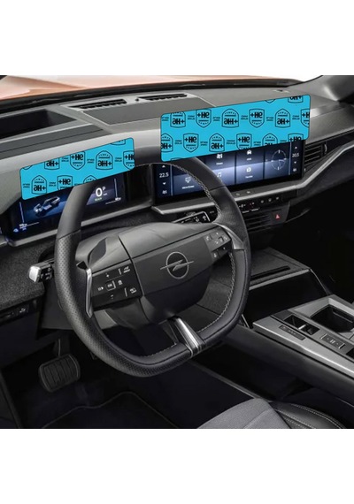 Opel Grandland Gösterge Ve Multimedya Paneli Uyumlu Nano Cam Ekran Koruyucu Set