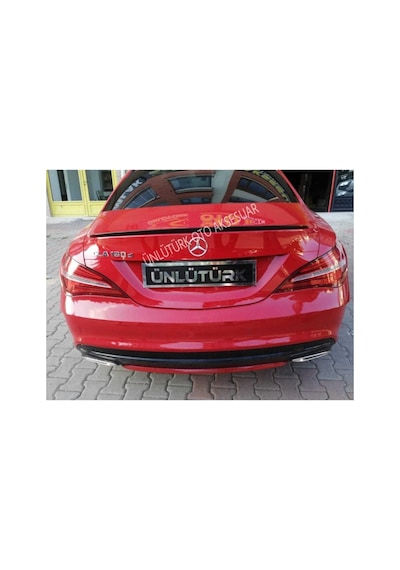 Mercedes İle Uyumlu Cla Bagaj Üstü Spoiler - Spoyler Piano Black