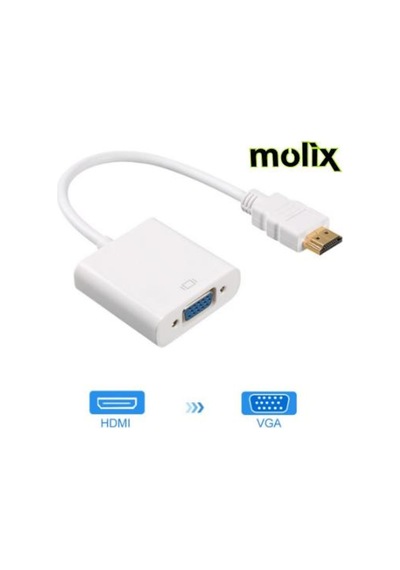 Molix Hdmi To Vga Monitör Çevirici Dönüşütürücü Adaptör (409168817)