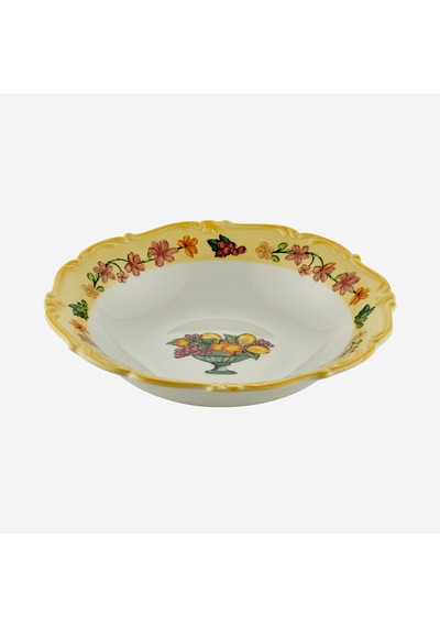 Sarı Porselen Çukur Tabak 21,5 Cm