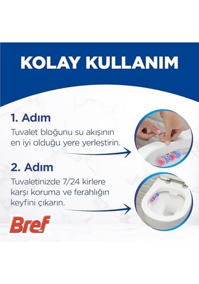 Wc Power Aktiv Çiçek Kokulu 2&apos Li Klozet Temizleme Topları 1 X 2 Adet, Çiçek 2, İkili 43655265